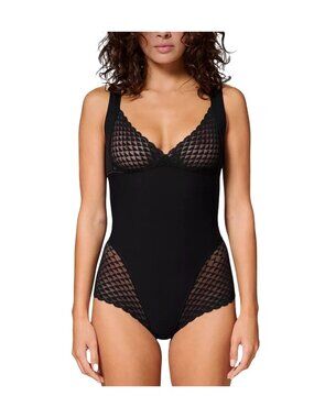 Simone Perele Subtile Shaper Bodysuit Style 19Y500 Black Eur 5 Int 5 XL NWT